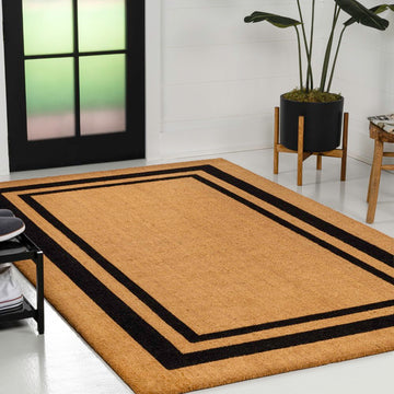 Blaire Modern Classic Double Border Area Rug